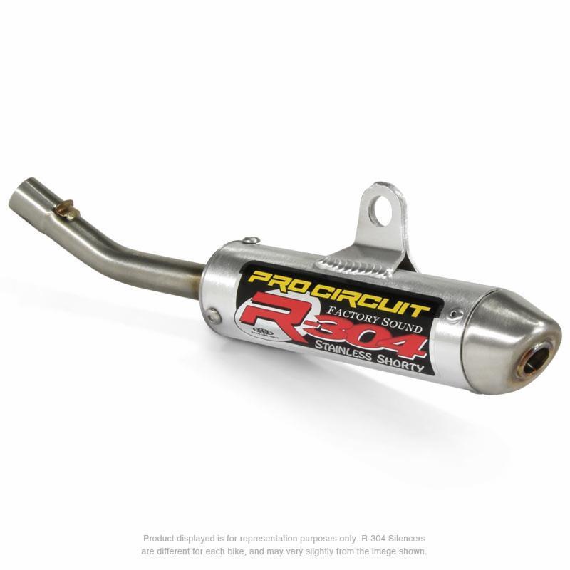 PRO CIRCUIT R-304 Muffler Brushed Aluminum/Stainless Steel End Cap KTM SX65