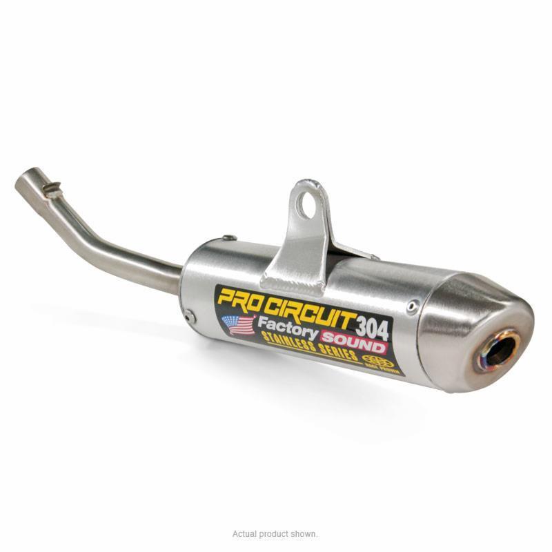 PRO CIRCUIT 304 Muffler Brushed Aluminum/Stainless Steel End Cap KTM/Husqvarna - 1061790