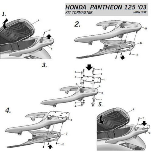 SHAD Top Master Fitting Honda - 1062795