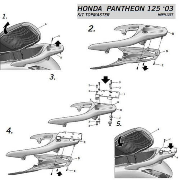SHAD Top Master Fitting Honda - 1062795