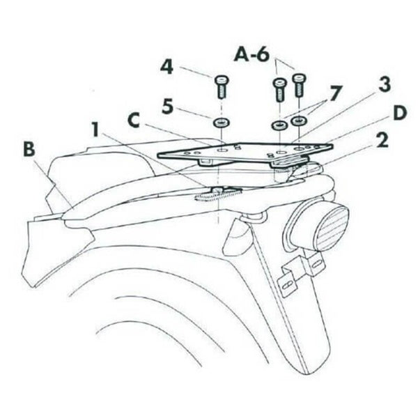 SHAD Top Master-Befestigung Suzuki - 1062804