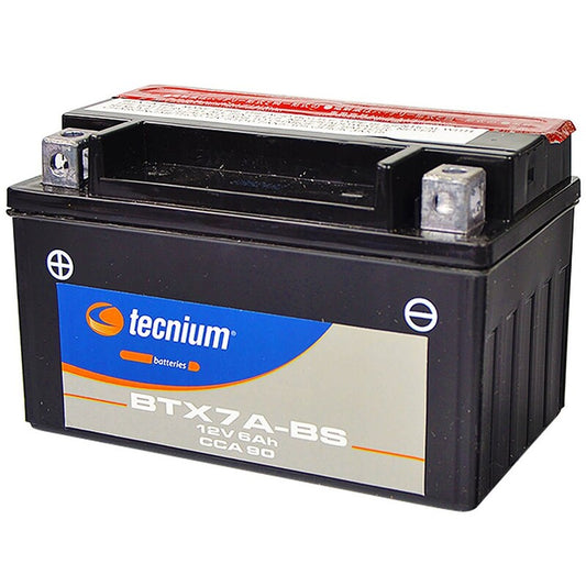 TECNIUM Battery Maintenance Free with Acid Pack  - BTX7A-BS - 1077851