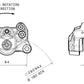 BREMBO Rear Brake Caliper Ã˜34mm Black