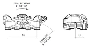 BREMBO Stylema Front Left Brake Caliper Natural - 1090764