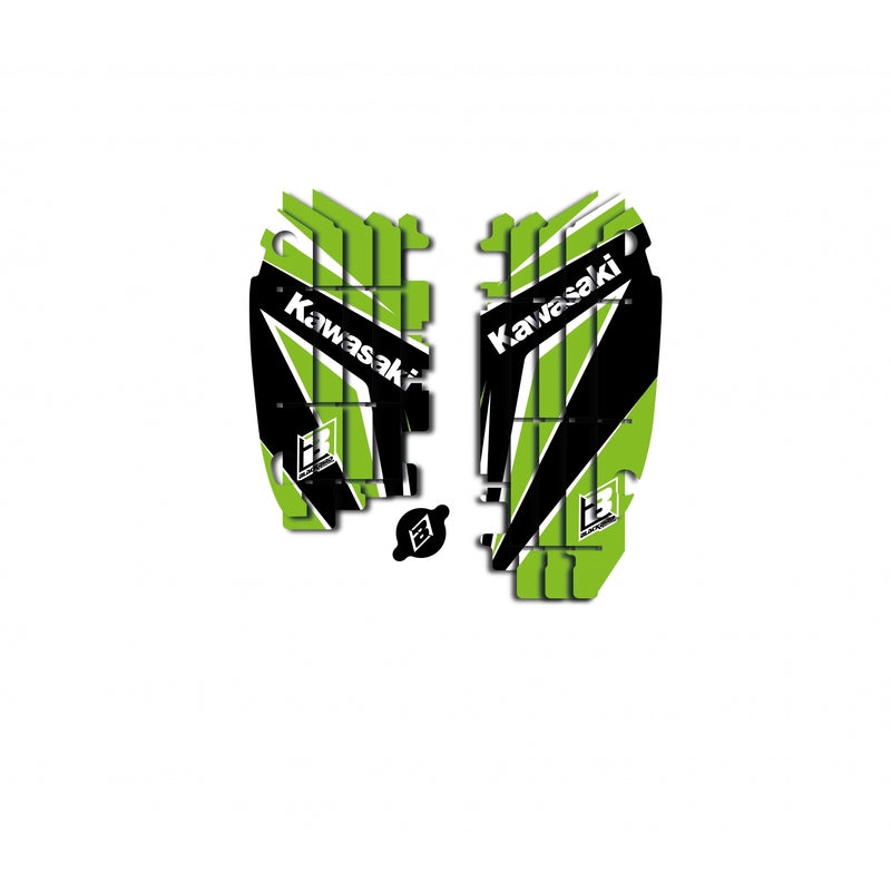 BLACKBIRD Dream Graphic 4 Radiator Louvers Graphic Kit Kawasaki KXF - 1091335