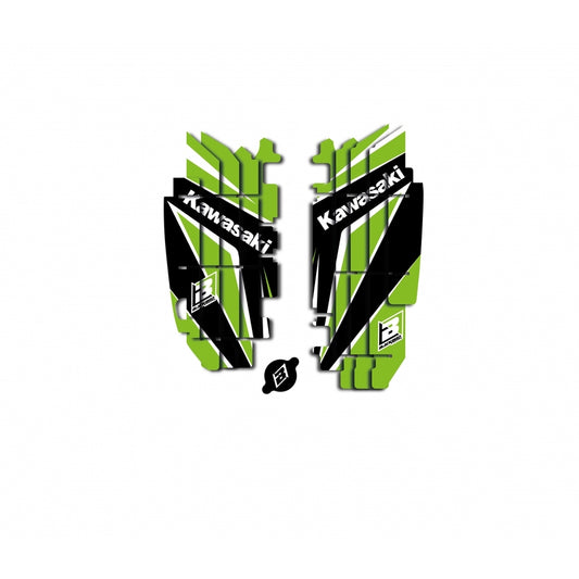 BLACKBIRD Dream Graphic 4 Radiator Louvers Graphic Kit Kawasaki KXF - 1091336