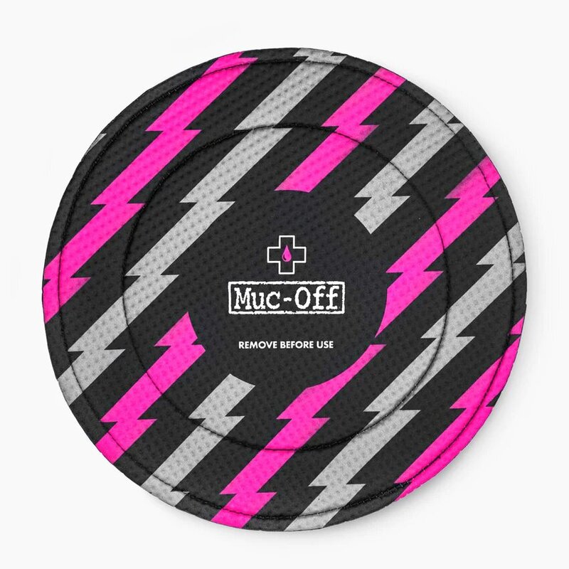 MUC-OFF Bike Brake Disc Cover black/pink