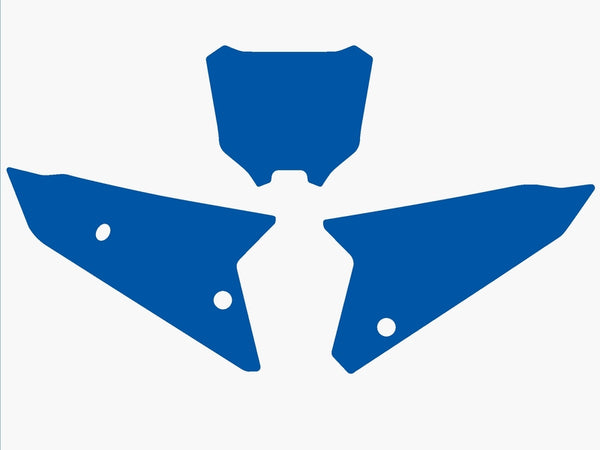 BLACKBIRD Plate Stickers Blue Honda CRF450