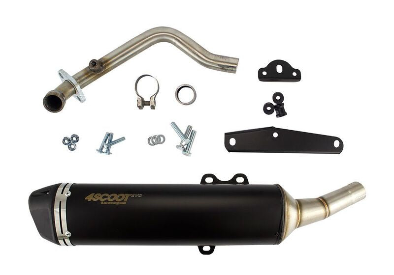 TECNIGAS 4Scoot Evo Black Silencer - Kymco Super Dink 300i