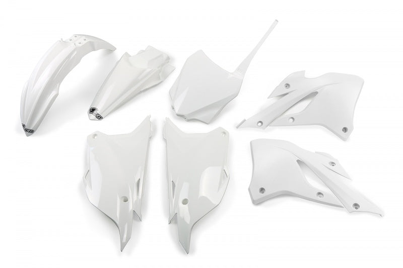 UFO Plastic Kit - White Kawasaki KX85