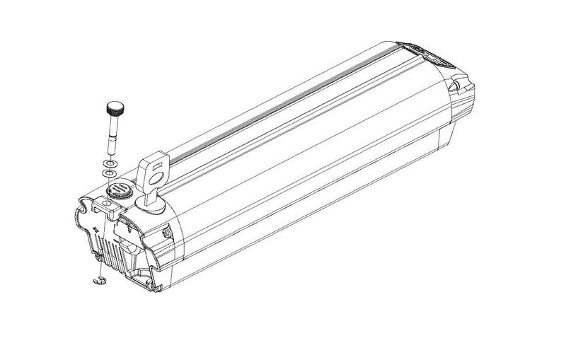 POLINI E-bike Battery W/O Cells 500W Evo