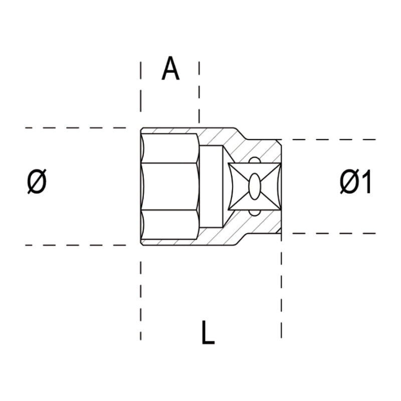 BETA 6 points Socket - 65mm