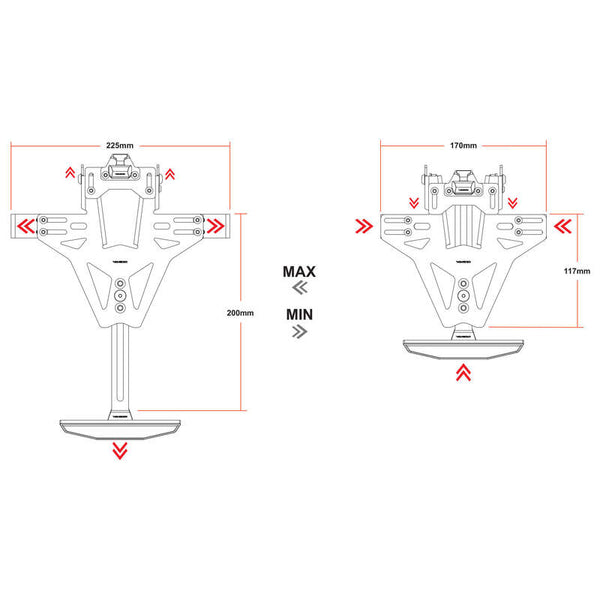 HIGHSIDER Kennzeichenhalter Akron-RS Pro - 1122262