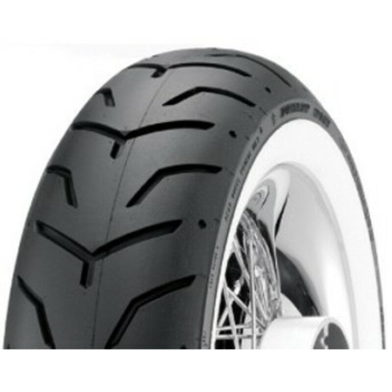 DUNLOP Tyre D407 SW (HARLEY-D) Narrow-White-Sidewall 180/65 B 16 M/C 81H TL