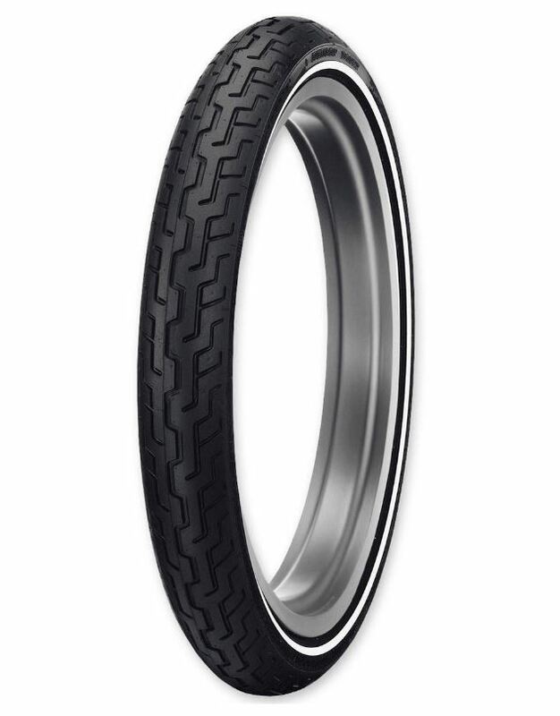 DUNLOP Tyre D402F MWW (HARLEY-D) Medium-White-Sidewall MH90-21 M/C 54H TL