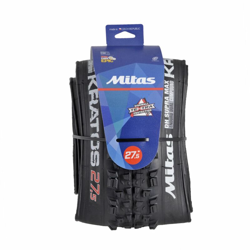 MITAS Tyre Kratos R10 27,5X2,45 Folding Tubeless Supra Textra Edc-Dual Comp.