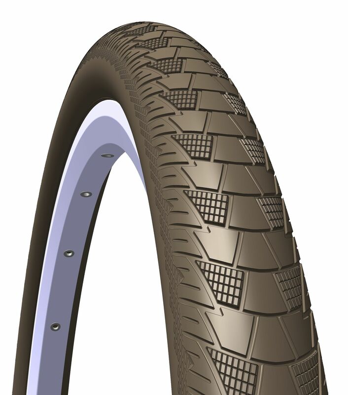 MITAS Tyre Cityhopper V99 28X2.0 Brown Aps + Rs